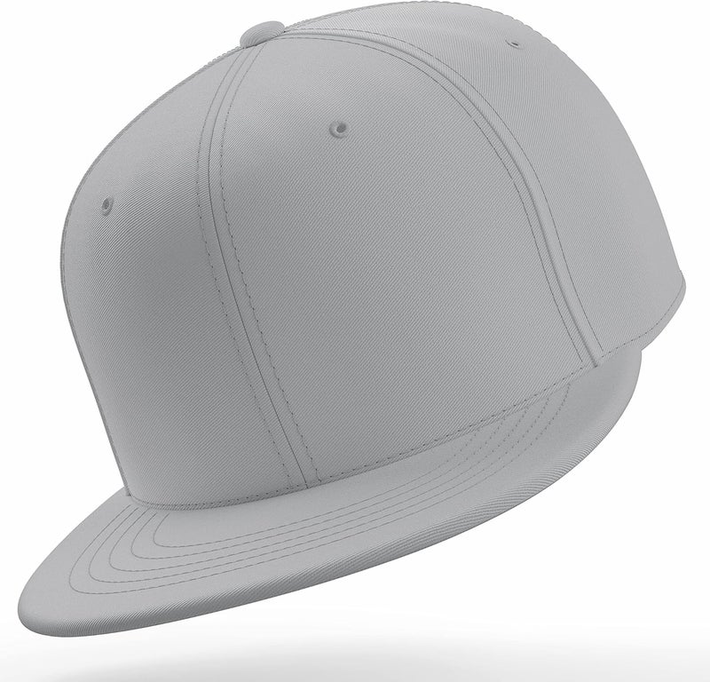 Daxton Store Classic Blank Snapback Flat Bill Visor Hat Cap One Size Adjustable Back - Image 4